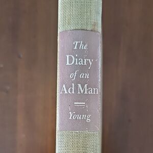 The Diary of an Ad Man by Young - Beige Spine with Pink Label